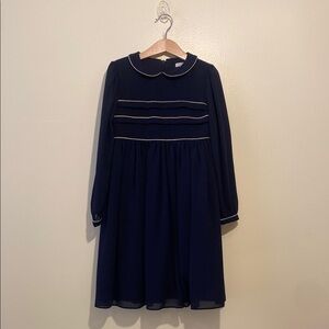 PATACHOU Elegant Navy Blue Kids Dress. Size 8